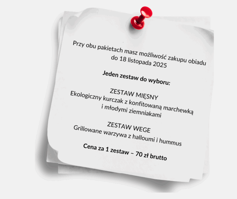 Landing Page Klub Zdrowia 76 VI edycja Klubu Zdrowia, Anna Puślecka, menu lunchowe